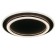 Luer with PDU "Ringo" 2xLED 112W 3000-6000K Black 50x50x5 cm BayerLux