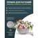 Kashpo for flowers suspended, 4 liter light charcoal 25.5x25x12.7cm