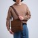 Male bag, brown color