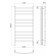 Terminus heated towel rail "Classic" P10, 500x1050 mm, chrome