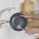 Brush for dishes with a straight handle of etna, color gray color