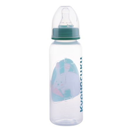 Polypropylene bottle with silicone bowl of milk, 250 ml, mix-13