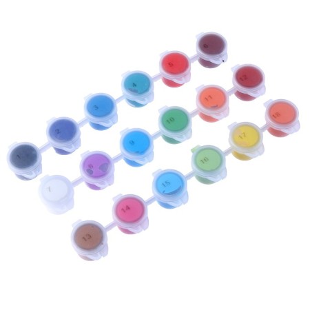 A set of acrylic paints "Bright palette", 18 colors-1