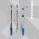 Gel pen Erichkrause R-301 Classic Gel Stick, blue ink, node 0.5 mm, letter line 600 meters