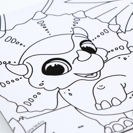 Magnet Coloring "Dino", 10 × 10 cm-3