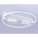 LED ceiling LED Ambrella Light, Linetech, FL51461, LED, 106 W, 7950LUM, 3000-6400K, white color