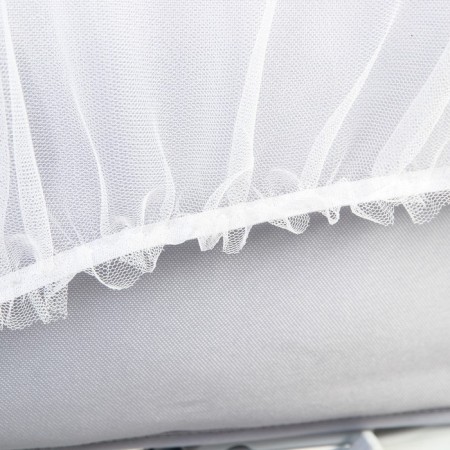 Universal mosquito mosquito for a baby stroller 100x140 cm, white color-4