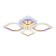 LED ceiling LED with Ambrella Light, Original, Fa5149, LED, 62 W, ​​4650LUM, 3000-6400K, Gold Color.