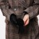 Gloves are female, dimensionless, without insulation, black color