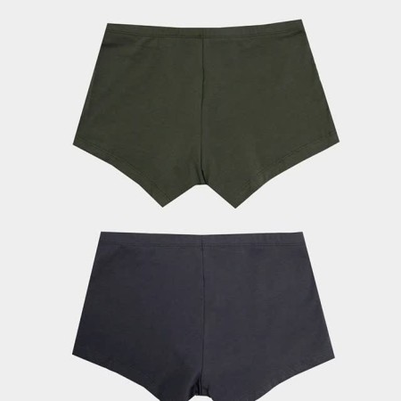 Set of men's panties boxers (2 pcs.), Dark hackie/graphite, river 48 (m)-4
