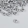 Beads for creativity plastic "Russian letters on silver" set 10 grams 0.7x0.7 cm