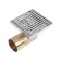 Gag Aflorn AF20610-10, D = 50 mm, horizontal, 100x100 mm, brass, chrome