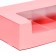 The box is folding, under 5 eclars pink, 25 x 15 x 6.6 cm
