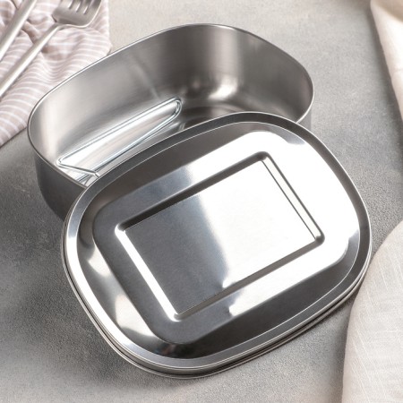 Stainless steel container with a holder, 17 × 13.5 cm-2