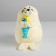 Soft toy "Harsing with a fish", Mix color