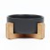 Ceramic bowl on a stand 450 ml 13 x 5 cm, black