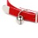 Belch collar with hearts, 32 x 1 cm, Osh 23-29, textiles and leatherette, red