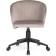 Computer chair Plastic Plastic/velor, black/beige 59x60x78 cm