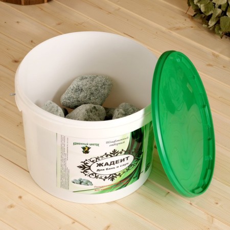 Bath stone "Zhadeite" weaped, bucket 10kg-2