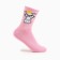Women's socks "bunny", pink color, size 23-25