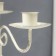 Summary Metal for 3 candles "Provence" white aged 31x13x30 cm