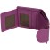 A button wallet, a map for maps (8)/bill, purple color 14x10.7x3cm