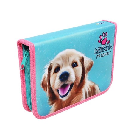 Penal 1 section, 140 x 200 x 40 mm, 2 folding strips, fabric, PCT 09-20-1 "Fluffy Friend"-2