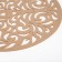 Napkin Decorative shade "Patterns" Beige color, D 30 cm, 100% p/e, felt
