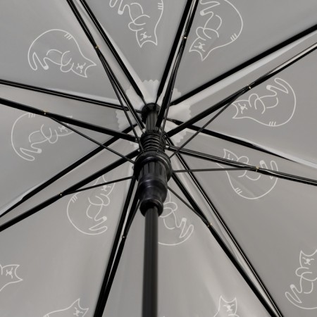 Umbrella - semi -automatic cane, Funny Kitten, 8 spokes, r = 47 cm, color mix-5