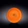 The plate round Wilmax England Spiral, D = 23 cm, Orange color