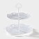 Roundbrus-Round Viviennaya Farrier, 2 tiers, d = 22 cm, d = 26 cm, white color