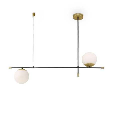 Suspended lamp Maytoni Mod048PL-02G, 2HE14, 40W, 95x15x76 cm, color gold