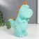 Piggy bank Plastic "Tribal dinosaur" mix 8.5x13x18 cm