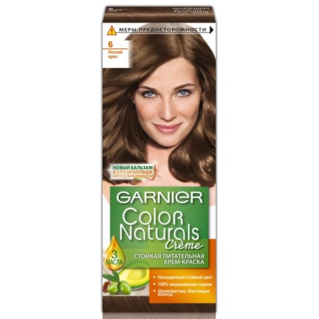 Hair dye Garnier Color Naturals, tone 6, hazelnut