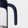 Teapot Hot French - Magistro press "Helsinki", 350 ml, glass, dark blue color