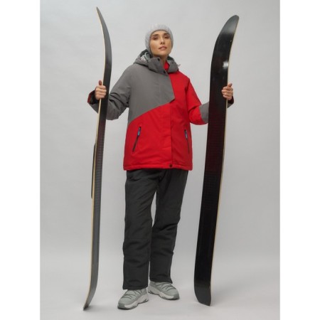 Ski suit female, size 58, red color