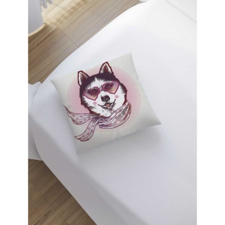 Pillowess decorative "Stylish dog", on a zipper, size 45x45 cm-1