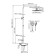 Show system Wasserkraft a113.067.155.ch Thermo, tropical shower, thermostat, chrome/white 1011510