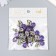 Decor for creativity Plastic "Butterfly, purple-yellow wings" 2.5x3.2 cm