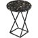 Gouring table Adanna Metal, Black/Coffee 48x48x62 cm
