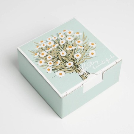 Box - Penal, Gift packaging, "Chamomile", 15 x 15 x 7 cm-1