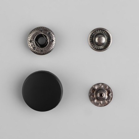 Installation buttons, alpha, d = 17 mm, black matte color-2