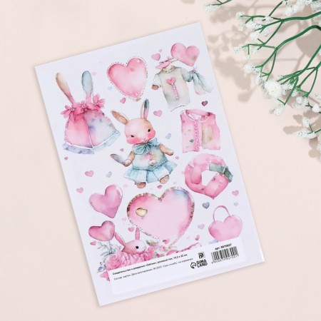 Folder for the birth certificate "Bunny" Pink Tone, A5-1