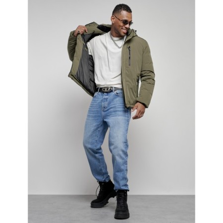 Sports male winter, size 68, khaki color-17