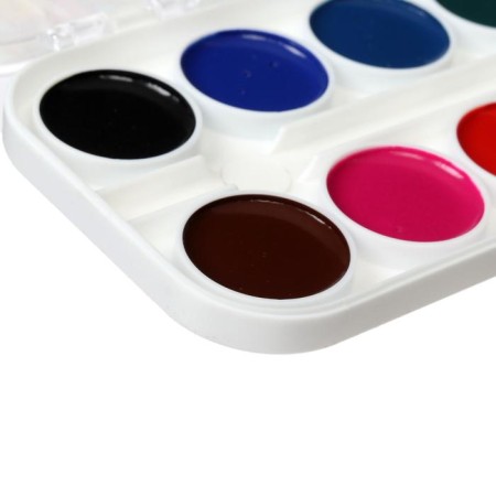 Watercolor 10 colors "Gamma" "Bee", honey, without brush, plastic-2