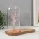 Photo frame wood 9x13 cm with backlight "Pink tree" from batteries 2xlr1130 19x9x18.5 cm