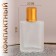 Glass bottle for perfume, with a spray, 30 ml, golden color