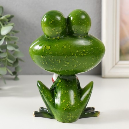 Souvenir Polystone Lac "Frog with a book" 10x7x15 cm-2