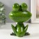 Souvenir Polystone Lac "Frog with a book" 10x7x15 cm