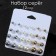 Pusets 12 pairs "Rachel" beads d = 6-12 mm, color